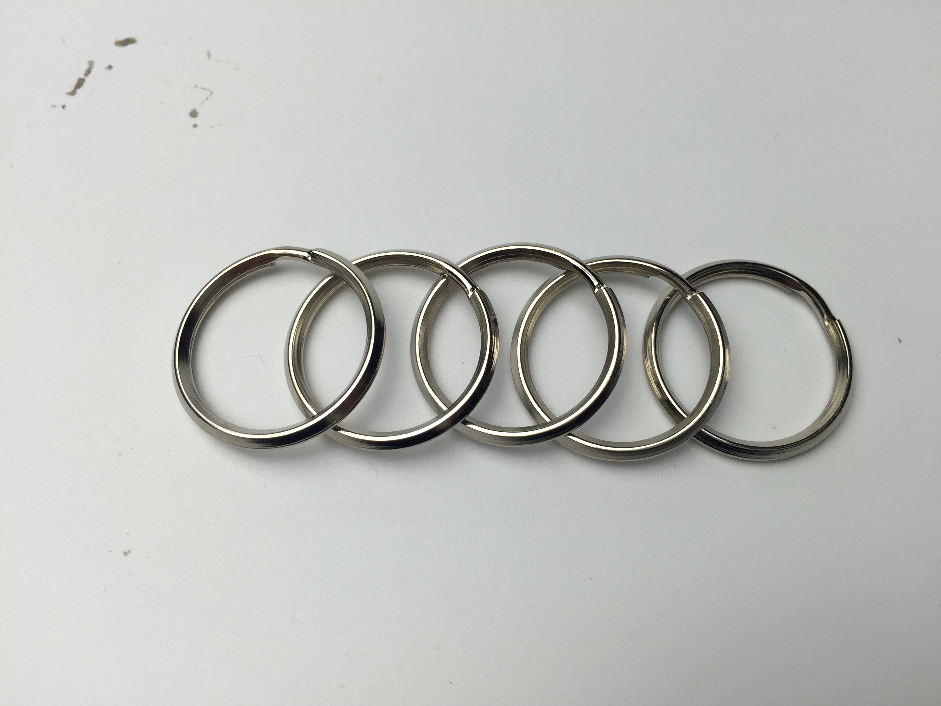 25斜邊匙圈、鐵鎳